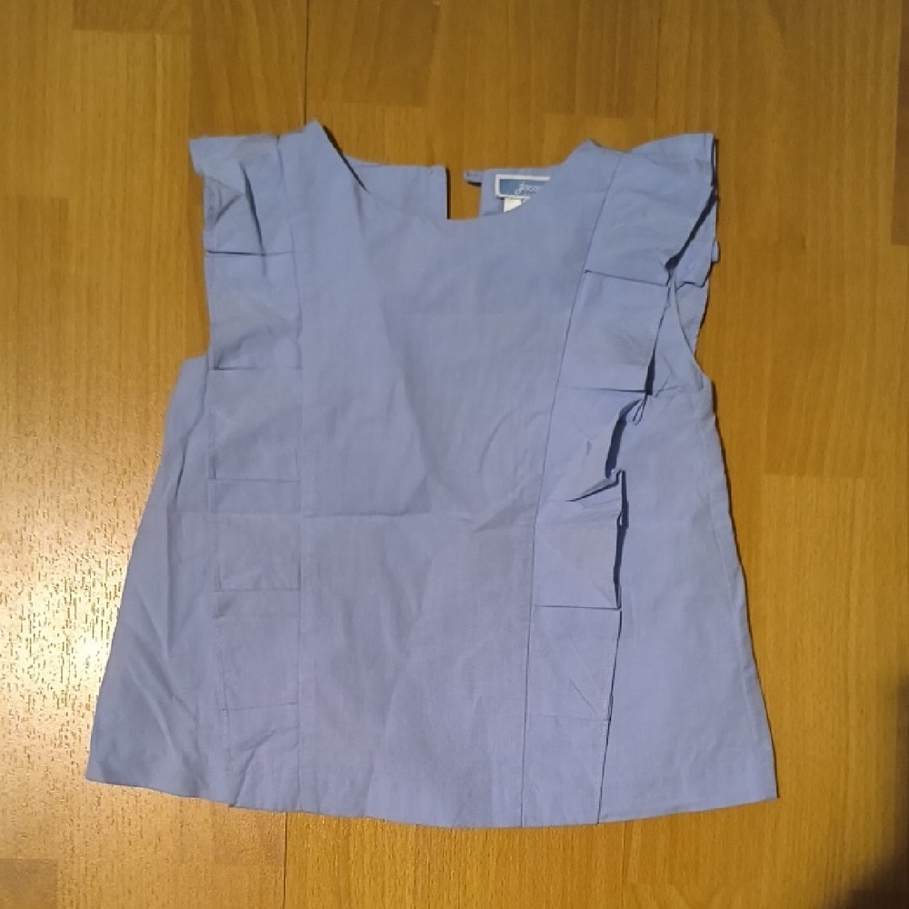 Jacadi | Sky Blue Ruffle Sleeve Blouse